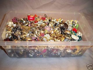 25 Pair Vintage Costume Jewelry Earrings Lot Collection
