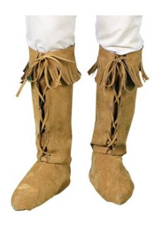 Fringed Hippie 60s Indian Adult Costume Boot Covers