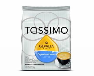 New Gevalia Signature Crema 16 Count T Discs for Tassimo Brewers Pack