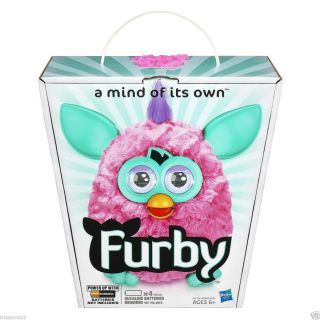 FURBY 2012 COTTON CANDY Pink Teal HTF New Release Free Shipping