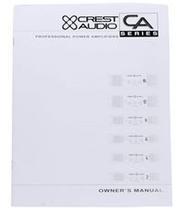 Crest Audio CA6 CA Series 1500 Watt Professional Power Amplifier