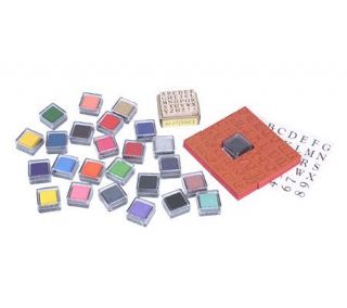 Foam Rubber Alphabet Stamp and Ink Pad Set —