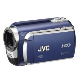 JVC Everio G GZMG630 60GB Hard Disk Camcorder  Blue —