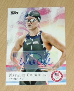 2012 Topps Olympics Autograph Natalie Coughlin Swimming