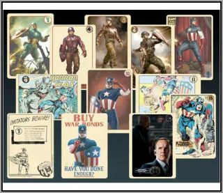 EFX Marvel Agent Coulsons Vintage Captain America Trading Cards Set