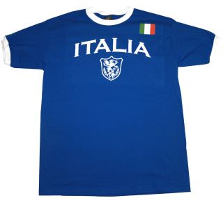Unitas Italia Arch Italy Crest Soccer Ringer T Shirt Tee XX Large