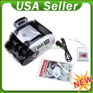  Currency Bill Cash Counter Bank Machine Counterfeit Detector