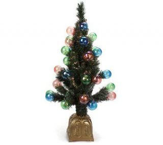 Indoor/Outdoor 4 Pre lit Pull Up Christmas Tree —