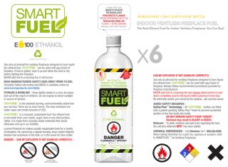 Smart Fuel Ethanol Ventless Fireplace Planet Friendly GREEN Fuel   1/2