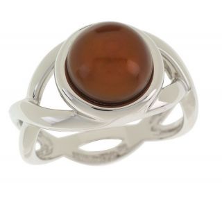 Honora Cultured FreshwaterPearl Twisted Shank Sterling Button Ring