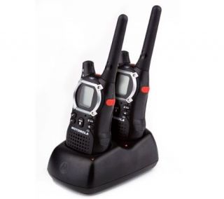 Set of 2 Motorola Talkabout EM1000R Rechargeable Two Way Radio