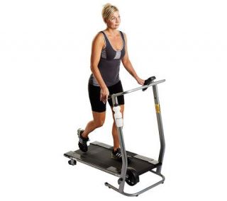 Cory Everson Manual Folding Treadmill with LCD Display —