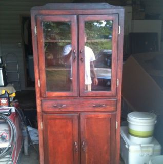  1940's Kitchen Cupboard Hutch Cabinets