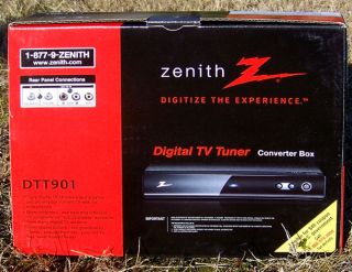 Zenith DTT901 Digital TV Tuner Converter Box   New in the Box