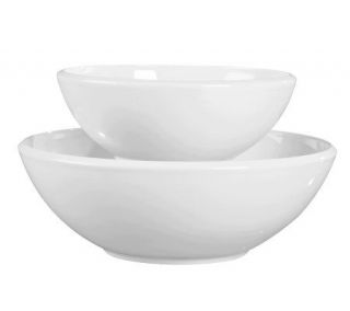 Tabletops Gallery Denmark Set of 2 Round Bowls  Oven to Table 
