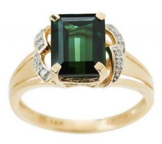 Smithsonian 2.00 ct Tourmaline & Diamond Accent Ring, 14K —