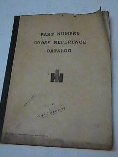 International Part Number Cross Reference Catalog