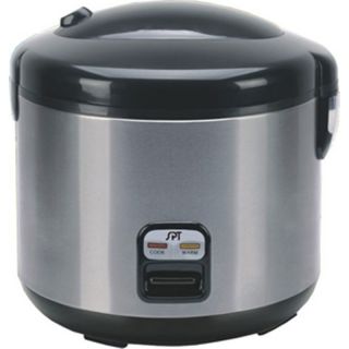  Steel Electric Rice Steamer, Cooker & Food Warmer w/ 10 Cup Teflon Pot
