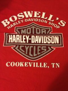   Davidson Boswells Harley Davidson Shop Cookeville Tn T Shirt Med