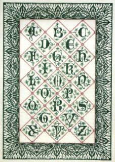 Thea Gouverneur Cross Stitch Kit Gothic Alphabet