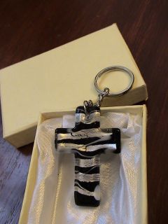Murano Glass Cross Keychain Wedding Gifts Favor