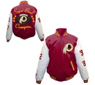 NFL Washington Redskins 3X Super Bowl ChampionsCanvas Jacket
