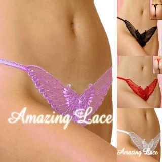 Sexy Crotchless Panty Thong G String Butterfly Lingerie