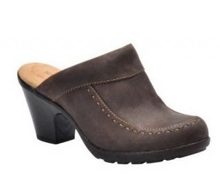 Softspots Collette Burnished Leather Clogs —