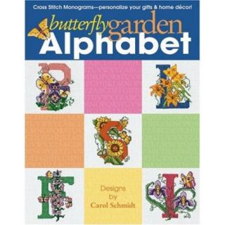 Butterfly Garden Alphabet Cross Stitch Pattern Chart