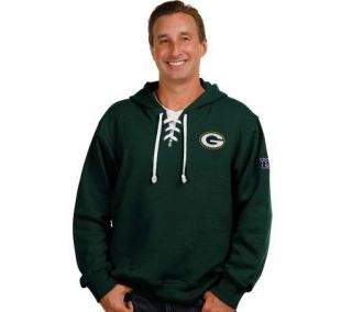 NFL Green Bay Packers Mens Big & Tall Lace Hooded Sweatshirt
