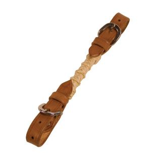 Light Leather Curb Strap with Rawhide 1702