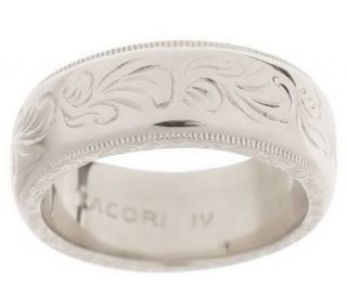 Tacori IV Epiphany or 18K Gold Clad Engraved Thin Band Ring   J267894