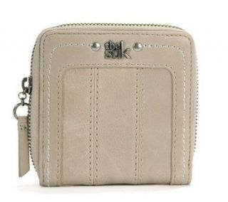 The Sak Penelope Leather Zip Square Clutch   Oyster —