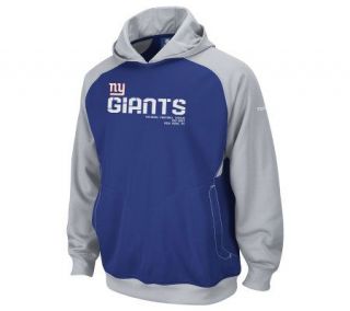NFL Giants Mens Sideline Performance Hooded Sweatshirt —