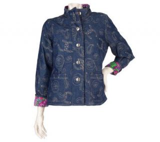 PERFECT by Carson Kressley Quilted Reversible Jacket   A93598