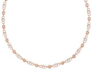 Judith Ripka Gold Clad 16 100 Facet Diamonique Necklace   J274300
