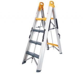 Superfold Aluminum 3 Step Ladder w/ Bi Directional Fold —