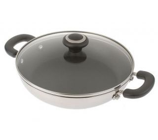 Cooks Essentials Stainless Steel 10 Covered Everyday Pan —