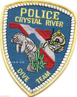 Crystal River   Dive Team, Florida shoulder police patch (fire)