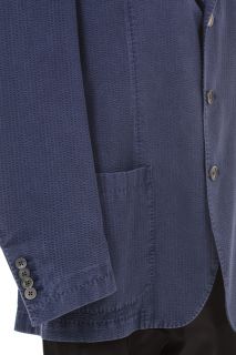 CORNELIANI ID New Man Jacket Made in Italy 100 Silk Blue Authentic