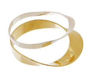 RLM Studio Sterling and Brass Set of 2 Mobius Bangles —