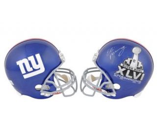 Super Bowl XLVI New York Giants Eli Manning Autographed Replica Helmet 