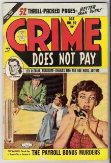  Crime Does not Pay 92 VG 4 0 Charles Biro 1950