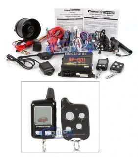 Crimestopper SP 501 2 way Combo Car Alarm/Remote Start System w/ DPII