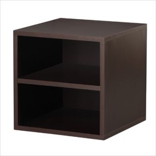 Foremost Modular Storage Cube with Shelf in Espresso 327309