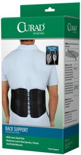 Curad Back Support with Dual Pulley System Lower Pain Large x Large