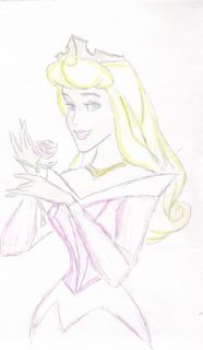 Disney Princess Aurora Sleeping Beauty Art Drawing