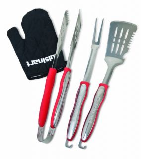 Cuisinart CGS 134 3 Piece BBQ Grilling Tool Set with Grill Glove