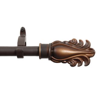curtain rod 44 inch 108 inch feather bronze w gd