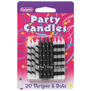  White Striped Polka Dot Mixed Party Birthday Cake Free Shipping